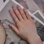 Pandora Styl Fioletowy Kwiat Wykwintny Pierścionek z Cyrkoniami - BSR359