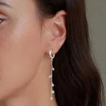 Pandora Styl Inteligentne Kolczyki z Kwieciastym Frędzlem - BSE898
