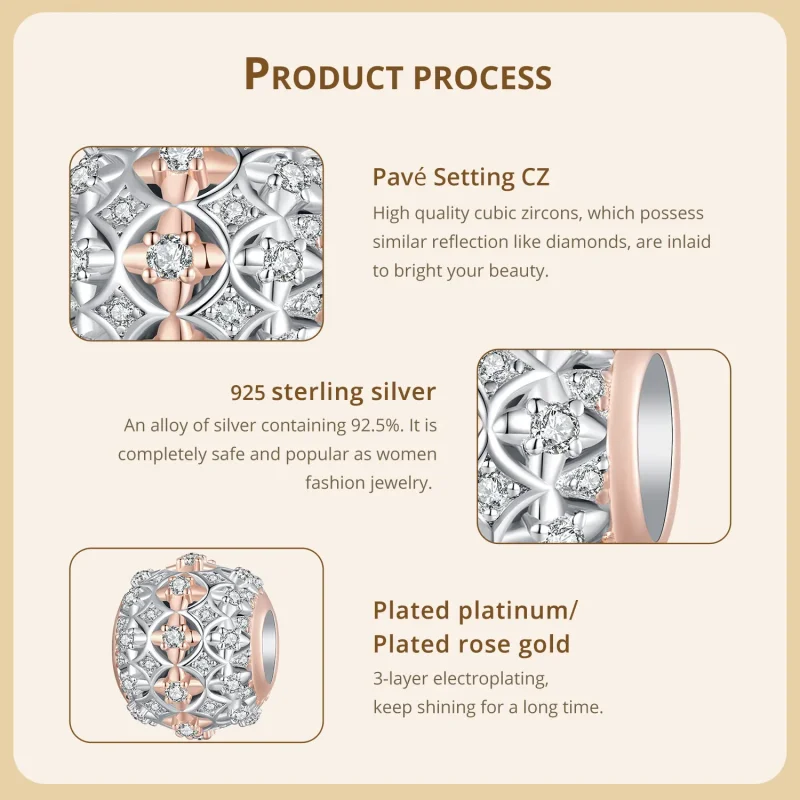 (zdjęcie do) Pandora Styl Jesienny Charm w Kolorze - BSC907 - Wyświetl 5
