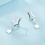 Pandora Styl Kolczyki Hoop Gwiazda - SCE1621