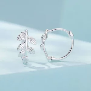 Pandora Styl Kolczyki Hoop z Liściem - SCE1660