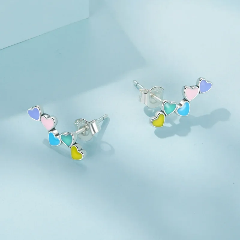 (zdjęcie do) Pandora Styl Kolczyki Love Colorful Studs - SCE1638 - Wyświetl 3