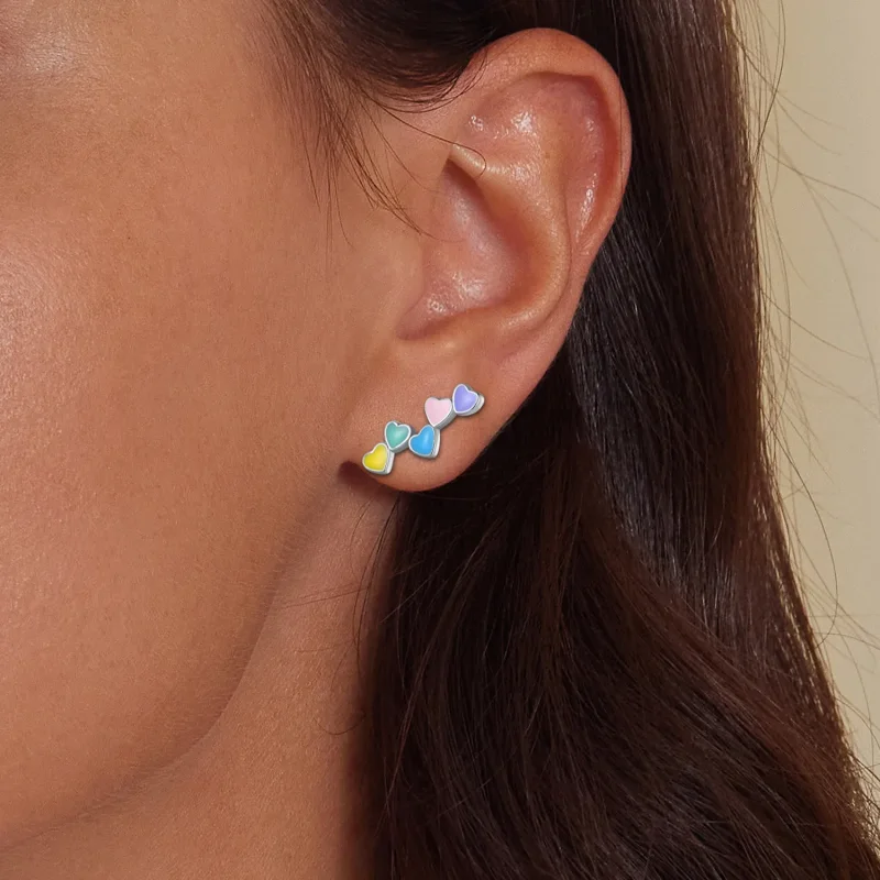 (zdjęcie do) Pandora Styl Kolczyki Love Colorful Studs - SCE1638 - Wyświetl 6