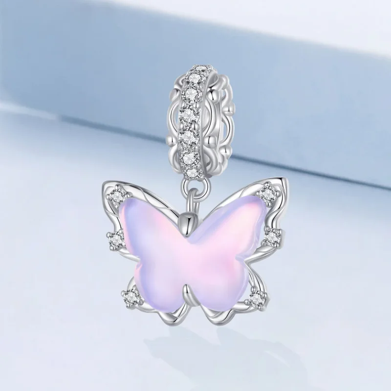 (zdjęcie do) Pandora Styl Koronkowy Wisior Motyl - BSC925 - Wyświetl 2