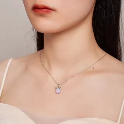 Pandora Styl Kot Opal Naszyjnik - SCN496