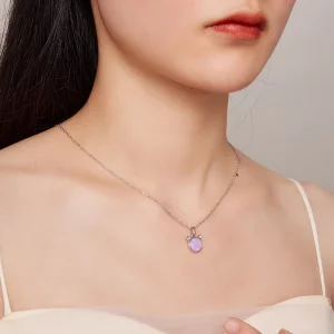 Pandora Styl Kot Opal Naszyjnik - SCN496