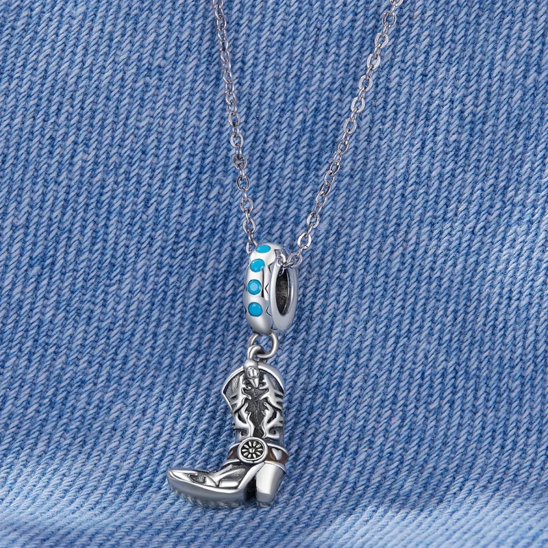 (zdjęcie do) Pandora Styl Kozaki Skórzane Cowboy Dangle - SCC2566 - Wyświetl 2