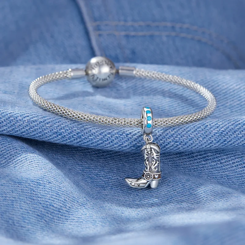(zdjęcie do) Pandora Styl Kozaki Skórzane Cowboy Dangle - SCC2566 - Wyświetl 3