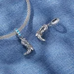 Pandora Styl Kozaki Skórzane Cowboy Dangle - SCC2566