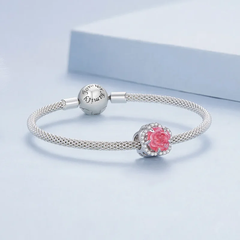 (zdjęcie do) Pandora Styl Kryształowy Charm Róża - BSC904 - Wyświetl 8