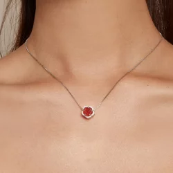 Pandora Styl Kryształowy Charm Róża - BSC904