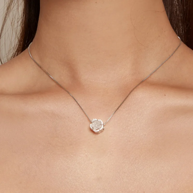 (zdjęcie do) Pandora Styl Kryształowy Charm Róża - BSC904 - Wyświetl 11