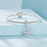Pandora Styl Księżyc i Kot Wisior - SCC2571