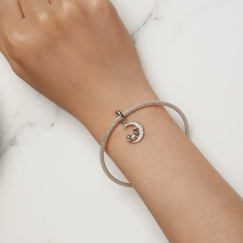 (zdjęcie do) Pandora Styl Księżyc i Kot Wisior - SCC2571 - Wyświetl 7
