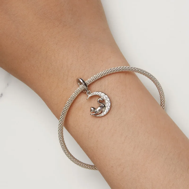 (zdjęcie do) Pandora Styl Księżyc i Kot Wisior - SCC2571 - Wyświetl 8