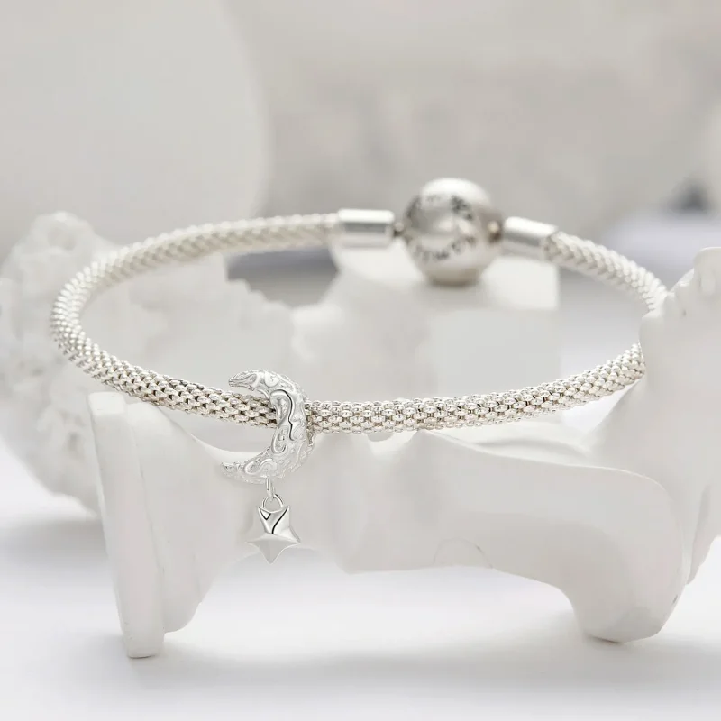 (zdjęcie do) Pandora styl Księżycowy Wzór Charm - SCC2619 - Wyświetl 3