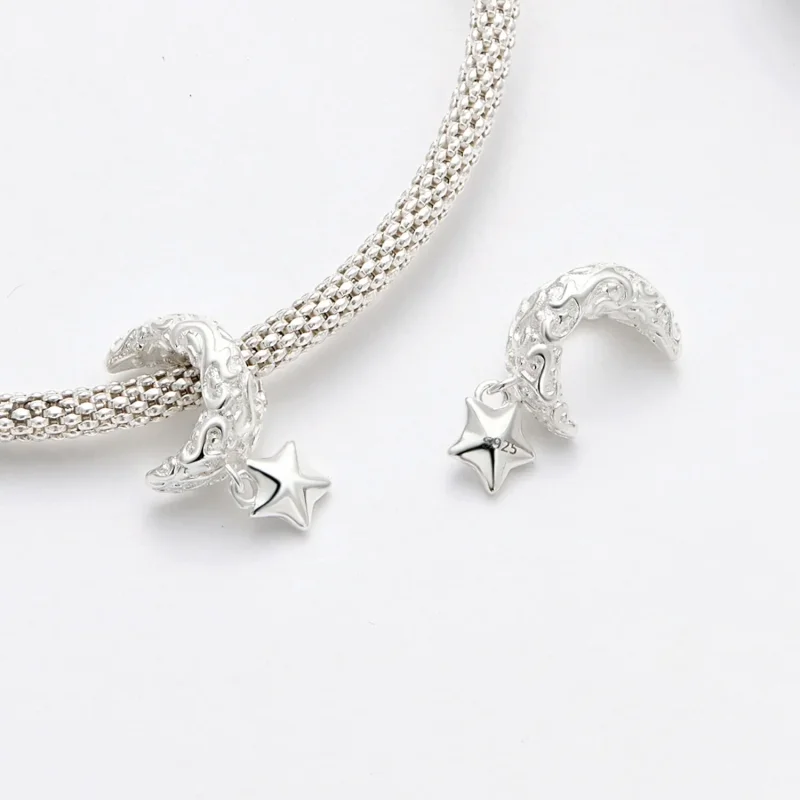 (zdjęcie do) Pandora styl Księżycowy Wzór Charm - SCC2619 - Wyświetl 4