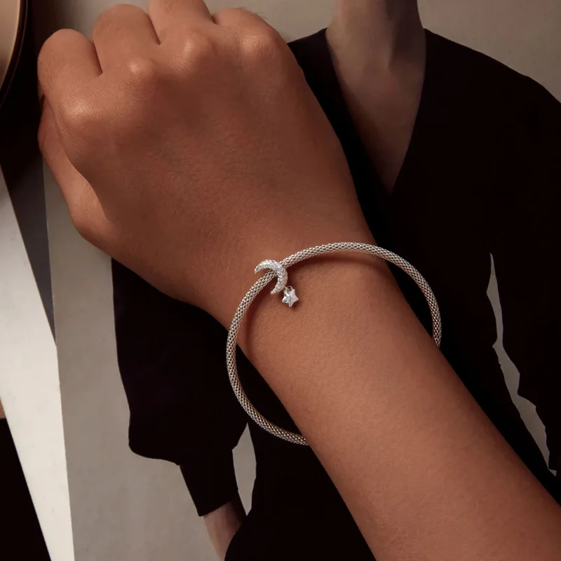 (zdjęcie do) Pandora styl Księżycowy Wzór Charm - SCC2619 - Wyświetl 5