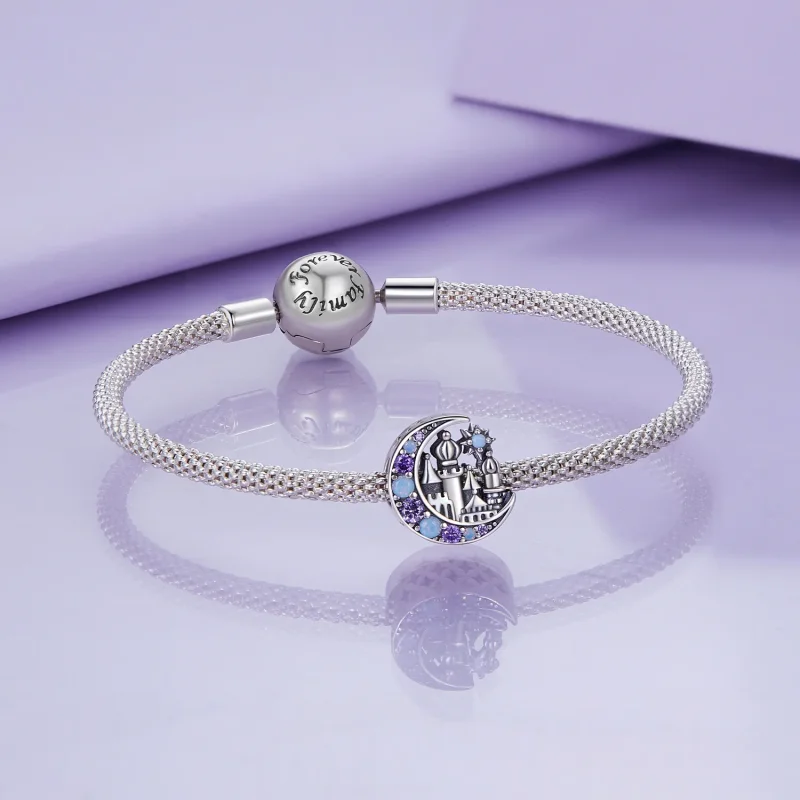 (zdjęcie do) Pandora Styl Księżycowy Zamek Charm - BSC892 - Wyświetl 5