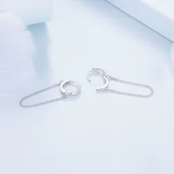 Pandora Styl Kwastowe Kolczyki Hoop - BSE897