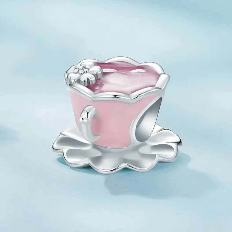 (zdjęcie do) Pandora Styl Kwiatowy Kubek do Herbaty Charm - SCC2563 - Wyświetl 2
