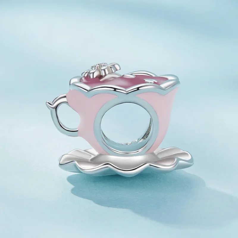 (zdjęcie do) Pandora Styl Kwiatowy Kubek do Herbaty Charm - SCC2563 - Wyświetl 3