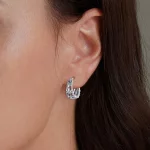 Pandora Styl Kwiatowy Wintage Kolczyki na Obwódce - SCE1649