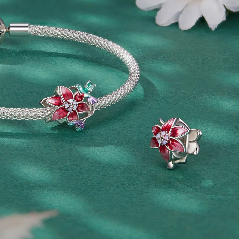 (zdjęcie do) Pandora Styl Kwiaty i Ptaki Charm - BSC787 - Wyświetl 4