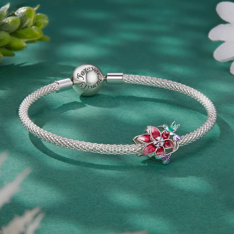 (zdjęcie do) Pandora Styl Kwiaty i Ptaki Charm - BSC787 - Wyświetl 5