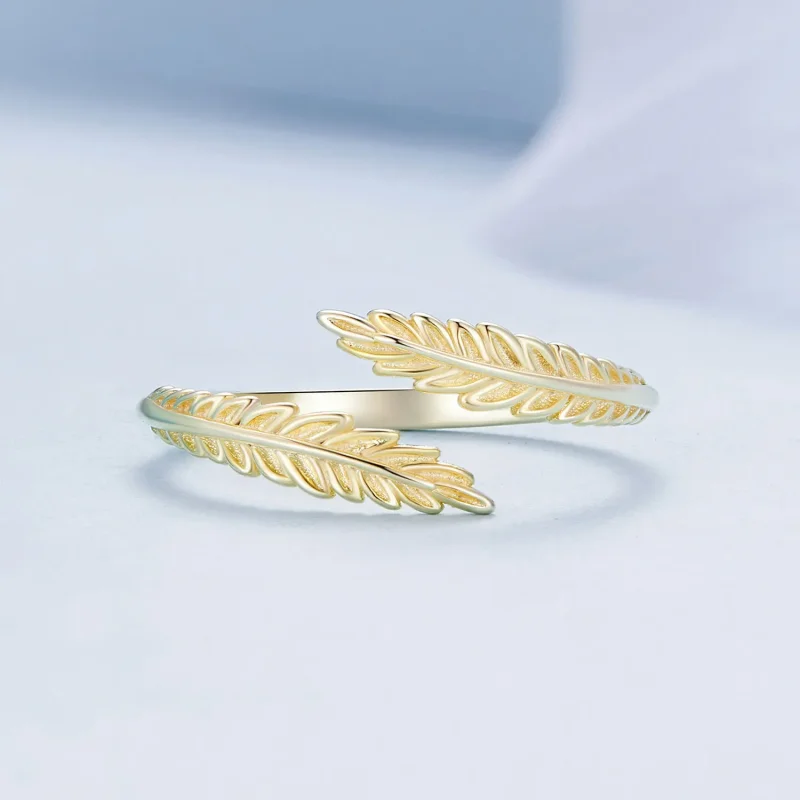 (zdjęcie do) Pandora Styl Liście Otwarty Pierścień - BSR485-E - Wyświetl 3