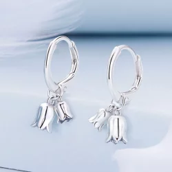 Pandora Styl Lilia Doliny Kolczyki w Kształcie Pierścienia - BSE909