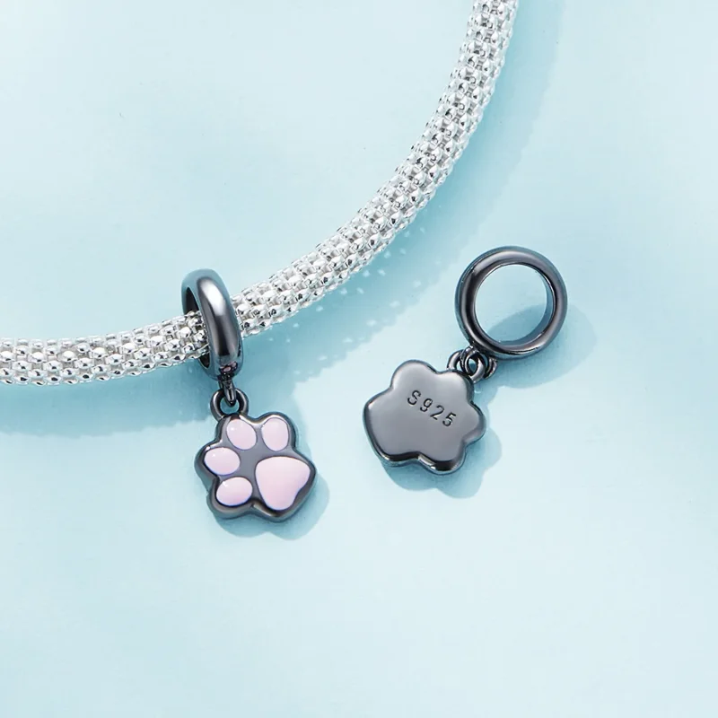 (zdjęcie do) Pandora Styl Mini Czarna Wywieszka z Pazurkiem Kota - SCC2476-D - Wyświetl 4