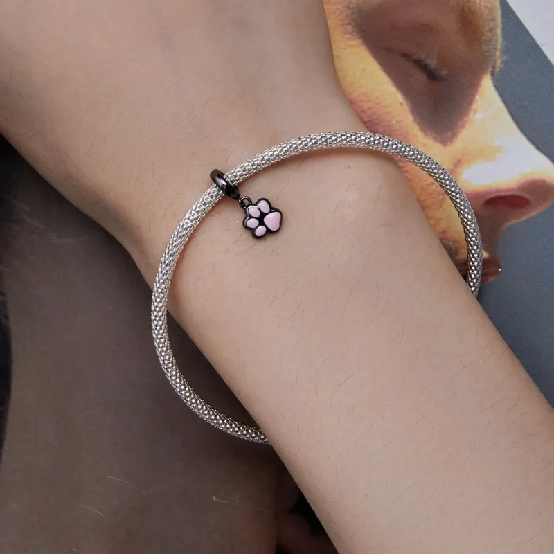 (zdjęcie do) Pandora Styl Mini Czarna Wywieszka z Pazurkiem Kota - SCC2476-D - Wyświetl 5