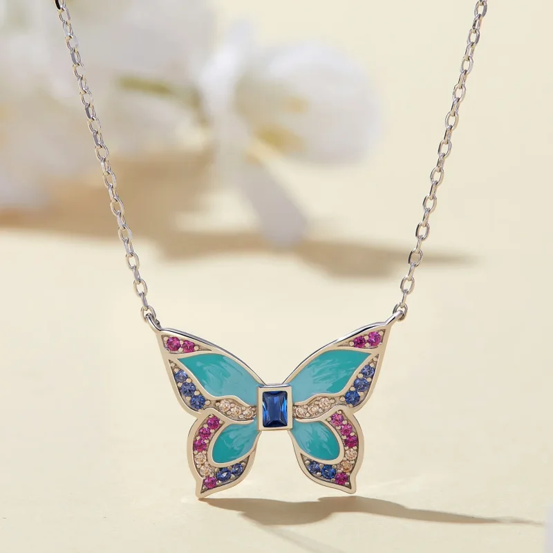 (zdjęcie do) Pandora Styl Motyl Naszyjnik - BSN306 - Wyświetl 2