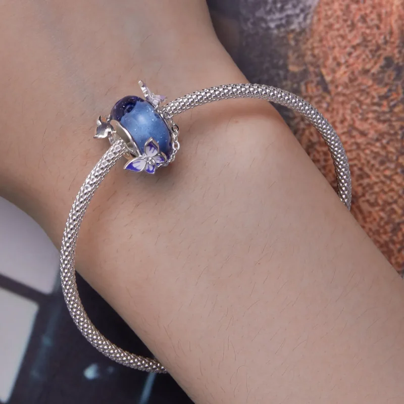 (zdjęcie do) Pandora Styl Motyl Tasiemka Charm - SCC2461 - Wyświetl 6
