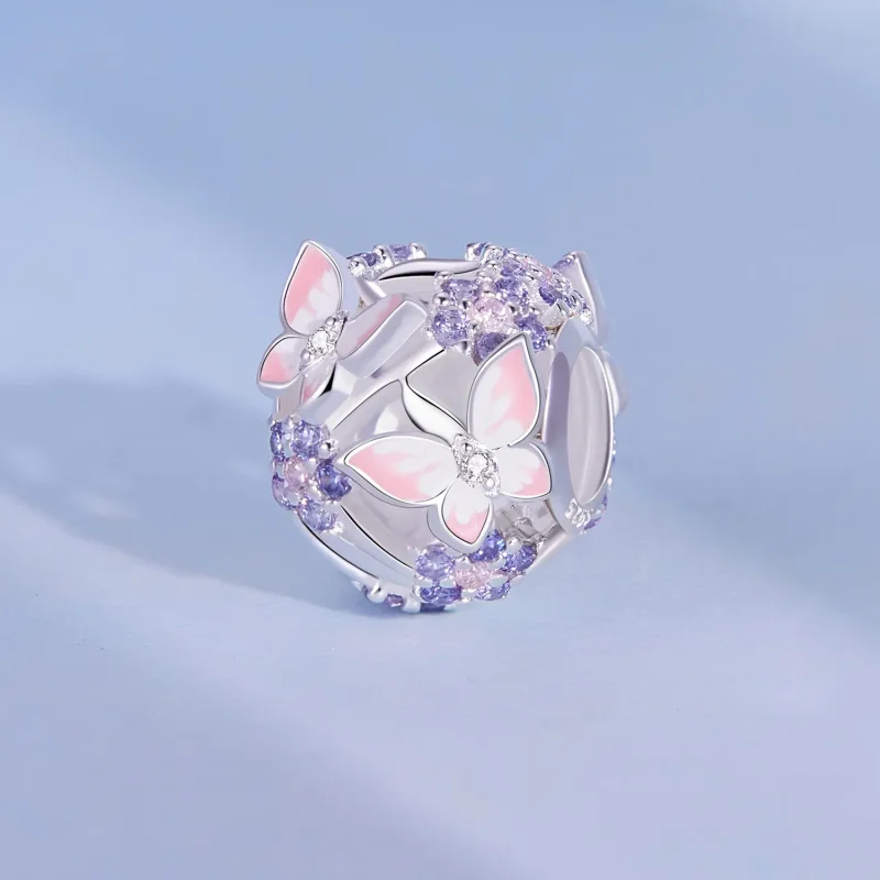 (zdjęcie do) Pandora Styl Motyl Zircon Charm - SCC2463 - Wyświetl 2