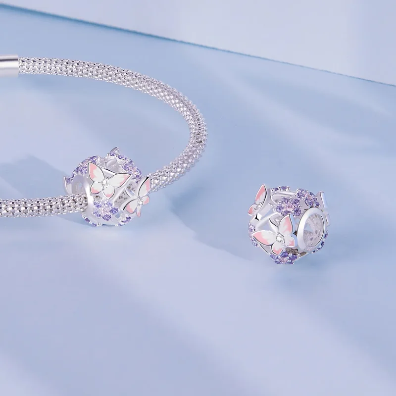 (zdjęcie do) Pandora Styl Motyl Zircon Charm - SCC2463 - Wyświetl 4