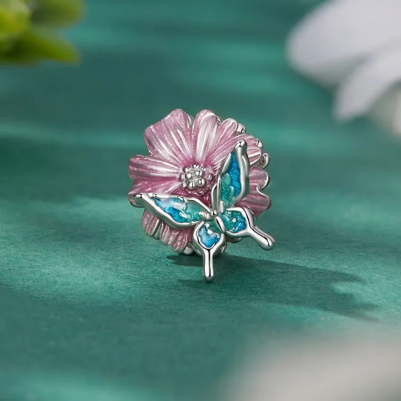 (zdjęcie do) Pandora Styl Motyla Chryzantemy Charm - BSC788 - Wyświetl 2