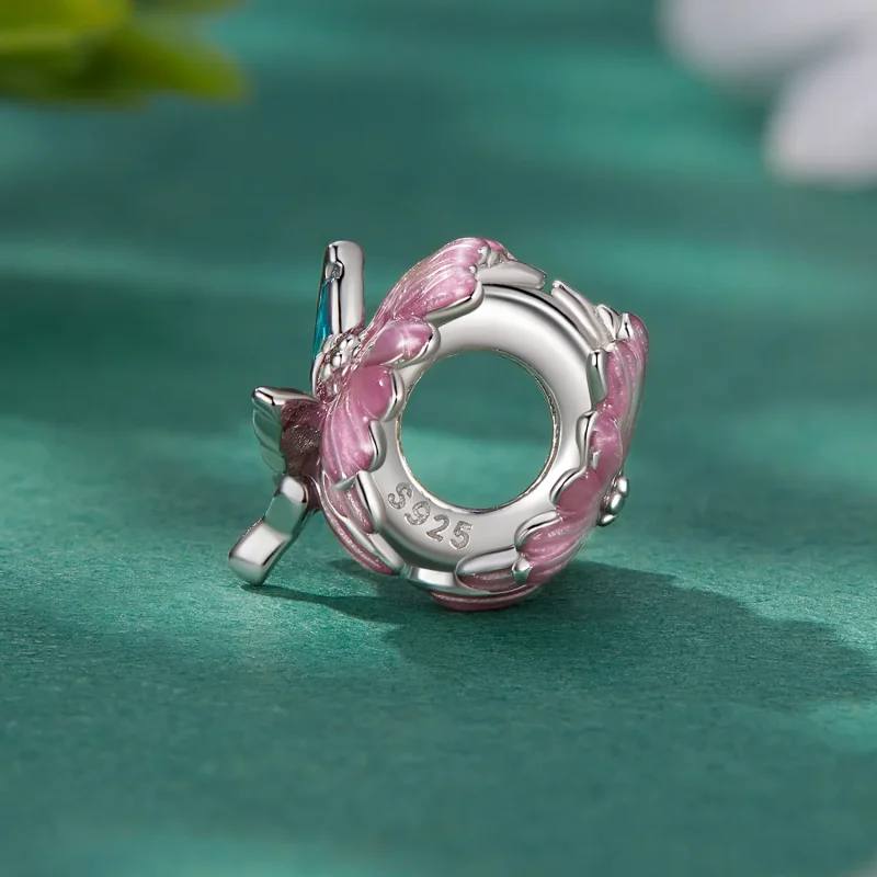 (zdjęcie do) Pandora Styl Motyla Chryzantemy Charm - BSC788 - Wyświetl 3