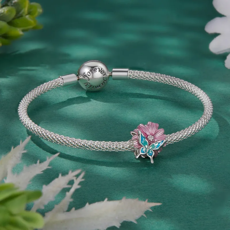 (zdjęcie do) Pandora Styl Motyla Chryzantemy Charm - BSC788 - Wyświetl 5