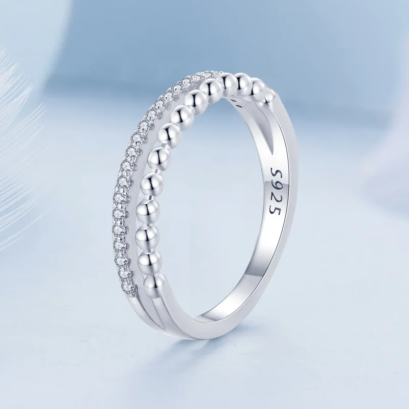 (zdjęcie do) Pandora Styl Podwójny Pierścień - BSR463 - Wyświetl 2