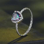 Pandora Styl Retro Serce Pierścionek - BSR481