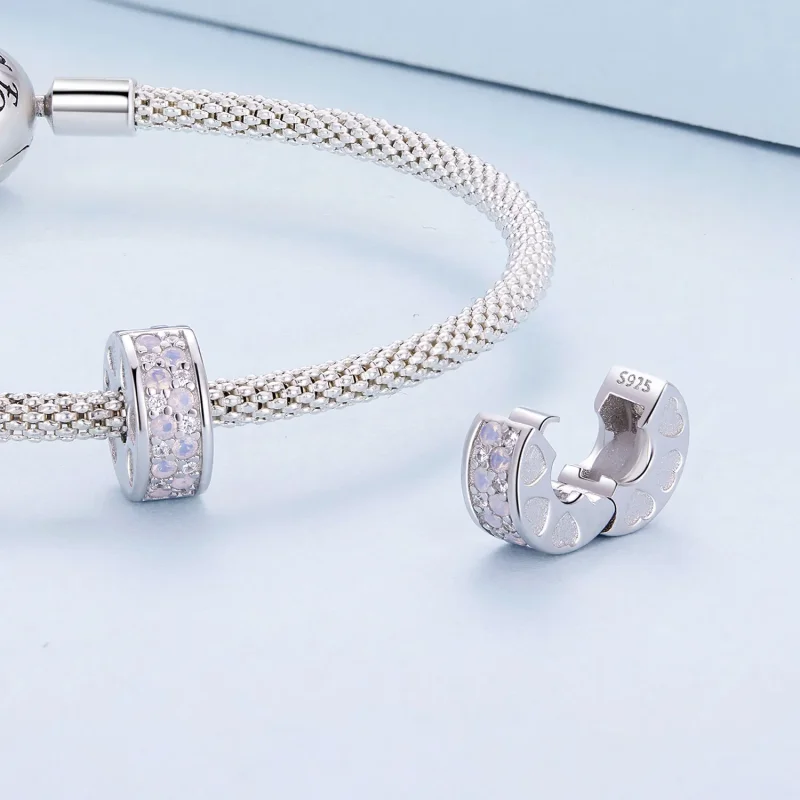 (zdjęcie do) Pandora Styl Różowa Symfonia Zatrzask - BSC929 - Wyświetl 4