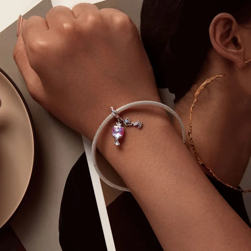 (zdjęcie do) Pandora Styl Różowy Candy Dangle - SCC2640 - Wyświetl 4