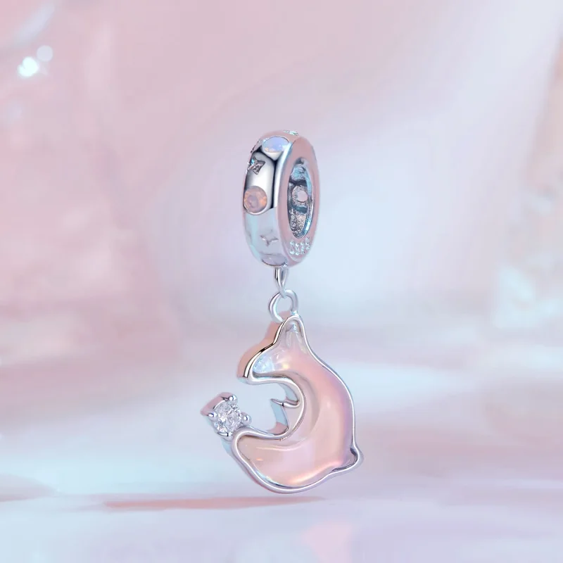 (zdjęcie do) Pandora Styl Różowy Delfin Wisior - SCC2639 - Wyświetl 2