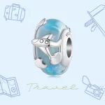Pandora Styl Samolotu Emaliowany Charm - SCC2482