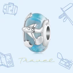 Pandora Styl Samolotu Emaliowany Charm - SCC2482