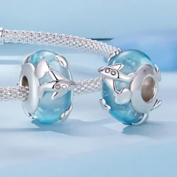 Pandora Styl Samolotu Emaliowany Charm - SCC2482