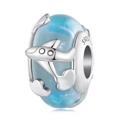 Pandora Styl Samolotu Emaliowany Charm - SCC2482