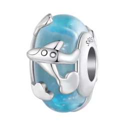 Pandora Styl Samolotu Emaliowany Charm - SCC2482